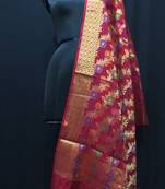 multicolor woven katan Silk dupattas