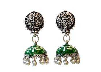 Green Earrings 1