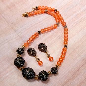 Orange Agate Necklaces 1