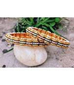 Red Green Moti Meena Kada bangles