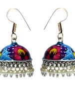Minakari Oxodised Jhumki Earrings