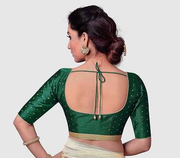 Green Designer  Readymade Blouse 2