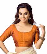 orange Designer  Readymade Blouse