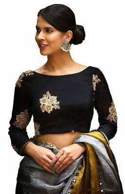 Black Designer Hand Work  Blouse 1