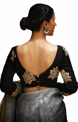 Black Designer Hand Work  Blouse 2