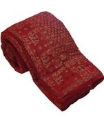 Gold Print Pure Cotton Double Bed Rajai Quilt
