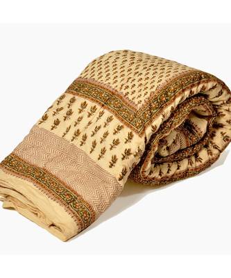 Jaipuri Block Print Cotton Double Bed Quilt 1