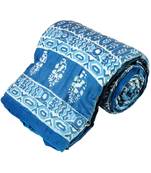 Bandhani Print Cotton Single Bed Razai Quilt