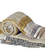 Pure Cotton Sanganeri Print Single Bed Quilt