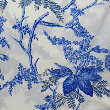 Blue Printed Crepe Salwar With Dupatta 4