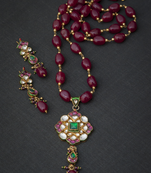 Pink ruby  necklace sets