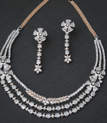 Silver necklace sets
