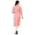 Plain Solid Peach Color Cotton Kurti