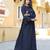 Slub Rayon Flared Kurti With Umbrella Hand Work