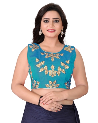 silk round neck blouse