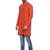 Orange woven cotton men kurta
