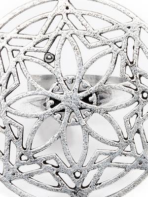 Zerokaata Classic Adjustable Oxidized Silver Ring 4