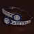 Black Rose Plated Cubic-Zirconia and Sapphire Stone Embellished Diamond Bracelet