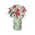 Decoupage Wooden Flower Vase for Home Decor / Table Decor