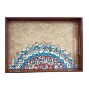 Set of 2 Wooden Tray in Decoupage Art 3