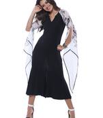 Ira Soleil New Long Kurti with Wings Chiffon Sleeves and print