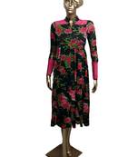 Ira Soleil New Black kurti with floral print made in stretched lycra fabric