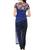 Ira Soleil Blue A-line Kurta with embroidered favric
