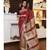 Double Shade Handwoven Dupion Raw Silk Saree