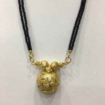 30-Inch Length Chain Golden Vati Tanmaniya Pendant Traditional Black Beads 6 Line Multilayer 2