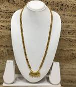 28-Inch Length Chain Golden 5 Laxmi Coin Vati Tanmaniya Pendant Traditional Black & Gold Beads