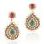 Elegant Red Green Stone Pearl Dangler By Adiva ANSATOCEOO92 DDS 25