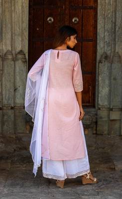Blush Pink gota  Kurta Palazzo set 4