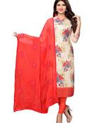 Multicolor cotton salwar with dupatta