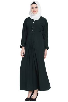 Green stylish abaya for women 2