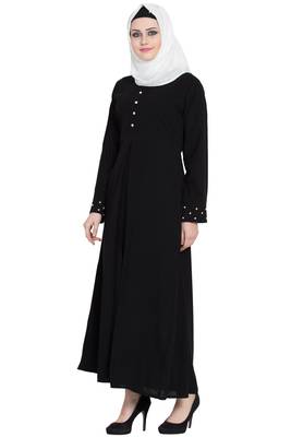 Black stylish abaya for women 3