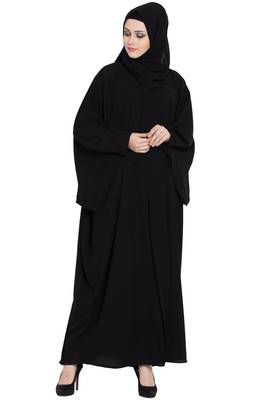 Black afghani style kaftaan abaya 1