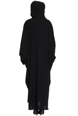 Black afghani style kaftaan abaya 5