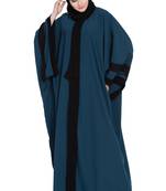 Teal green afghani style kaftaan abaya