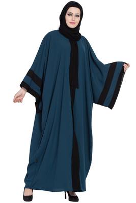 Teal green afghani style kaftaan abaya 2