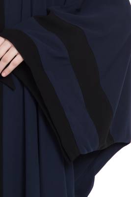 Navy blue afghani style kaftaan abaya 4