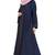 Navy blue & dark grey nida shrugg abaya