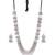 Infuzze Oxidised Silver-Toned Textured Jewellery Set