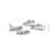 Infuzze Oxidised Silver-Toned Textured Jewellery Set