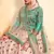 Peach Embroidered Satin Semi Stitched wedding lehenga