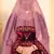 Brown Embroidered Satin Semi Stitched wedding lehenga