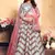 Grey Embroidered Satin Semi Stitched wedding lehenga
