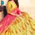 Yellow Embroidered Satin Semi Stitched wedding lehenga