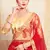 Beige Embroidered Satin Semi Stitched wedding lehenga