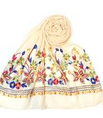 Stole For Women - Hand Work Emboidered Premium Cotton Stole