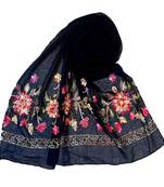 Best Seller - Designer Hand Work Flower Cotton Stole